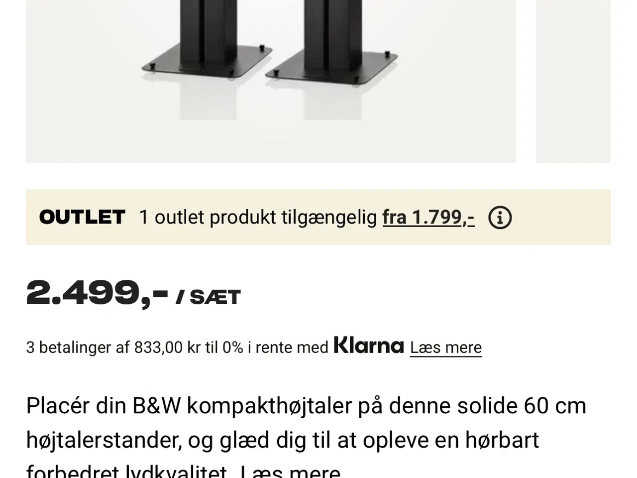 Billede 2 - Højtaler standere