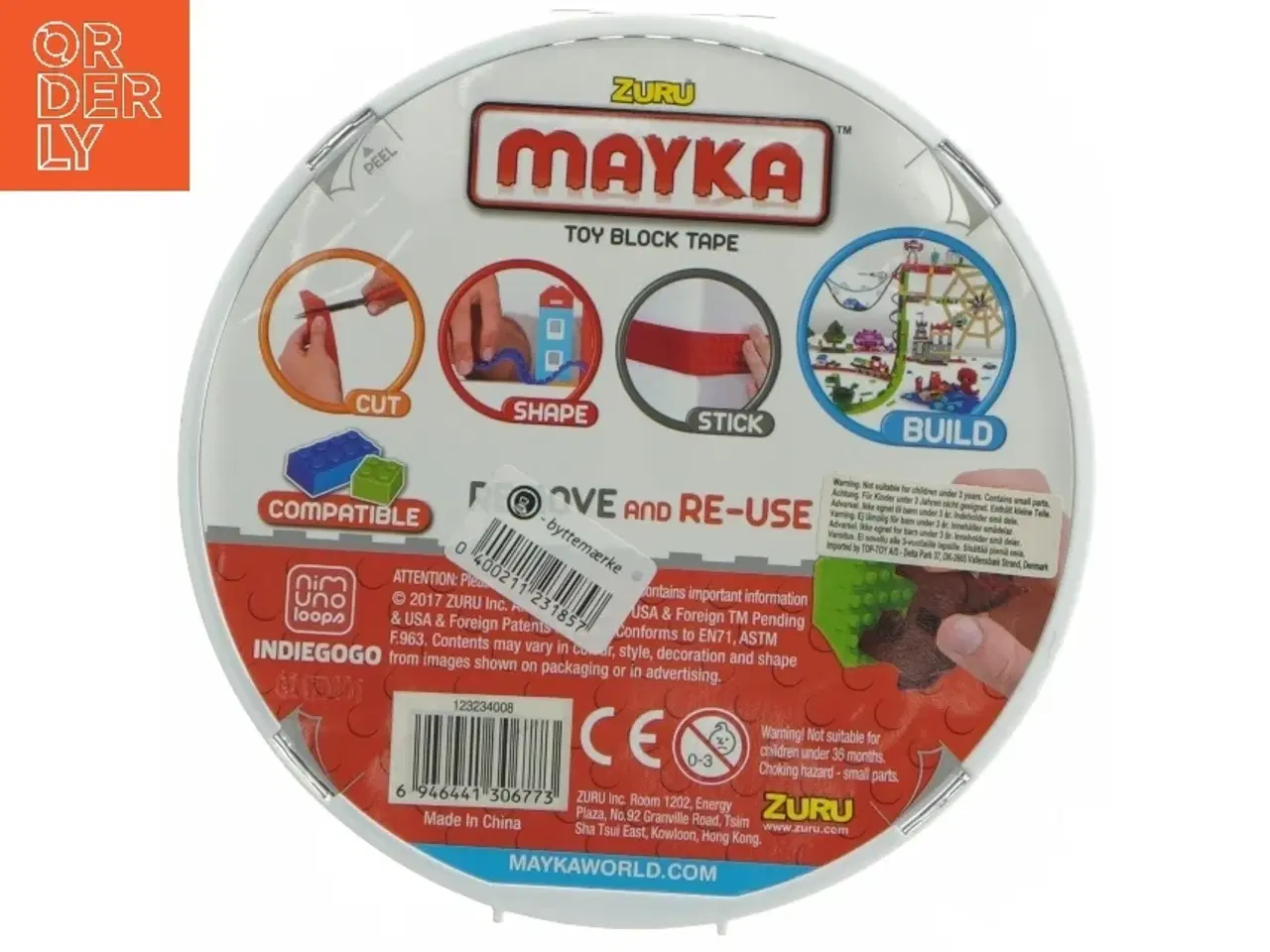 Billede 2 - Mayka Toy Block Tape fra Zuru (str. Ø 16,5 cm)