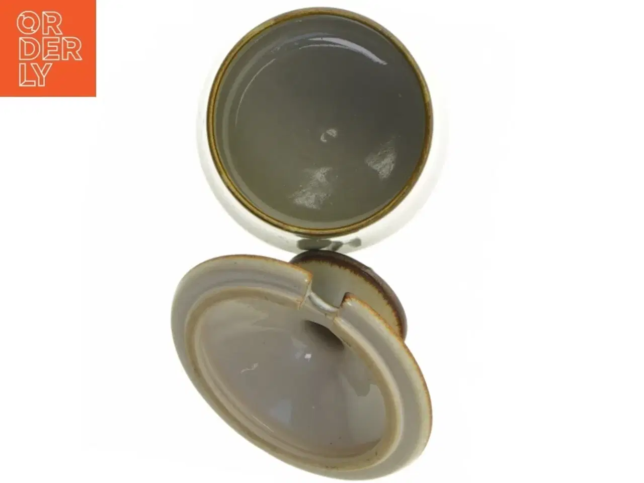 Billede 4 - Keramisk krukke med låg fra B&G stentøjsstel 316(str. 8 cm)