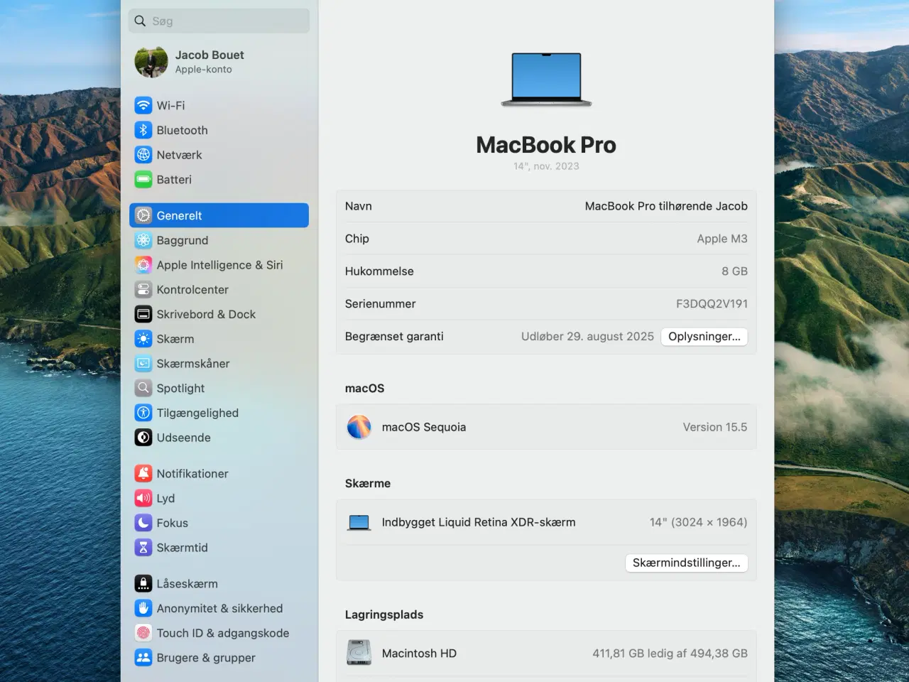 Billede 4 - MacBook Pro 2023 M3 med 512 GB lagerplads 8 GB Ram