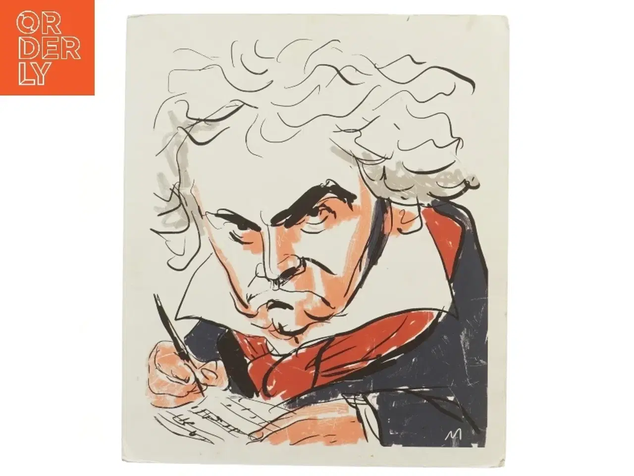 Billede 1 - Illustration på lærred (str. 35x30 cm)