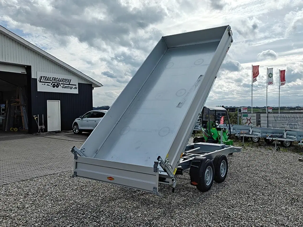 Billede 2 - Böckmann tiptrailer 3718 3-vejs tip/tophængt bagklap