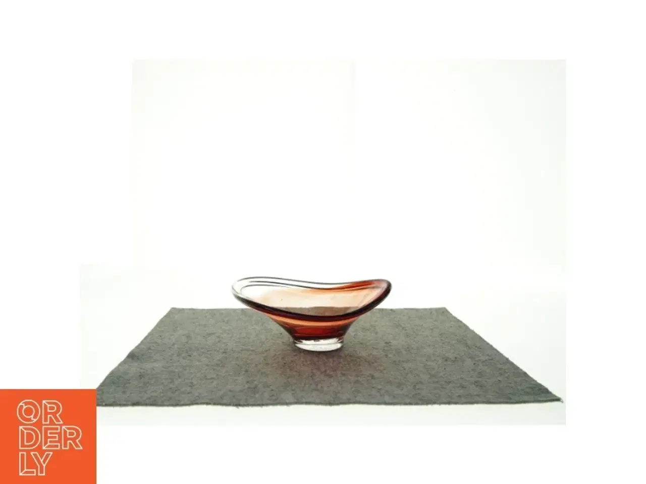 Billede 2 - Holmegaard Glasskål (str. 24 x 18 cm)