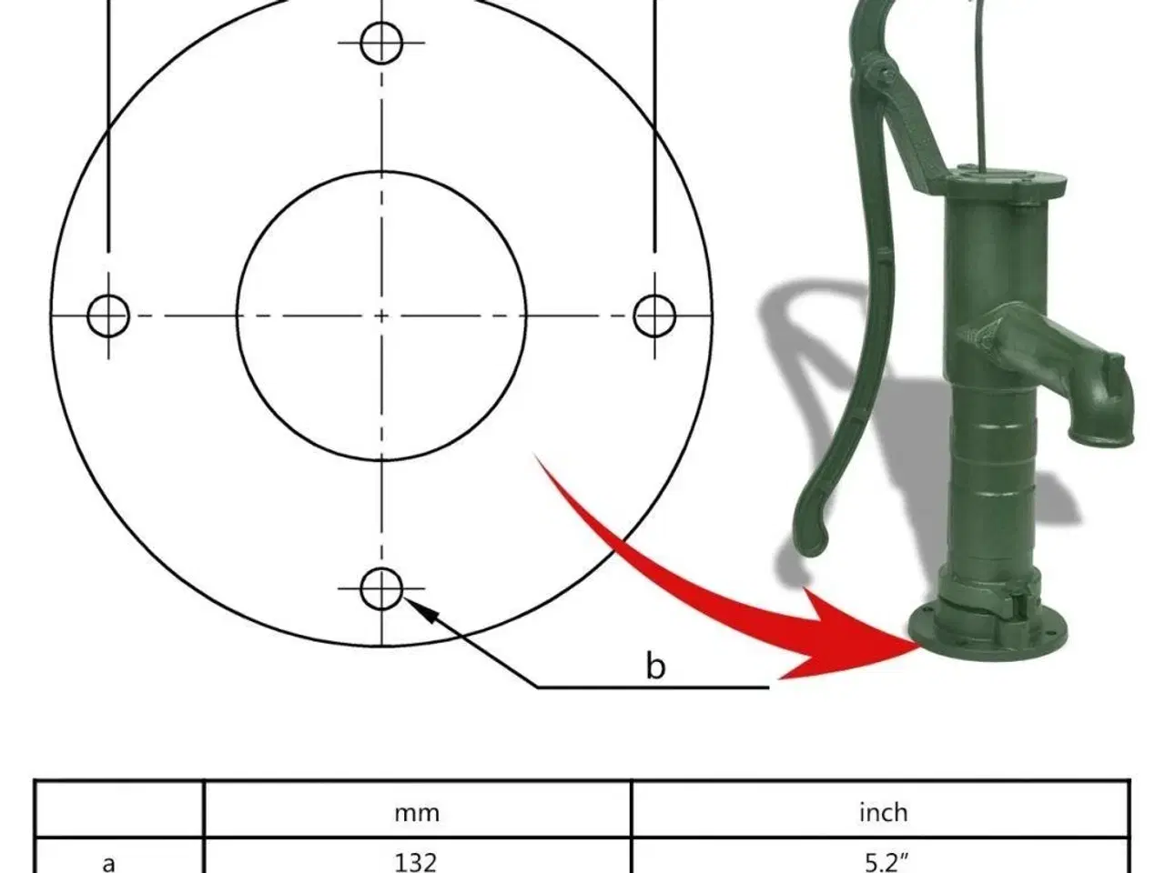 Billede 5 - Vandpumpe til haven støbejern