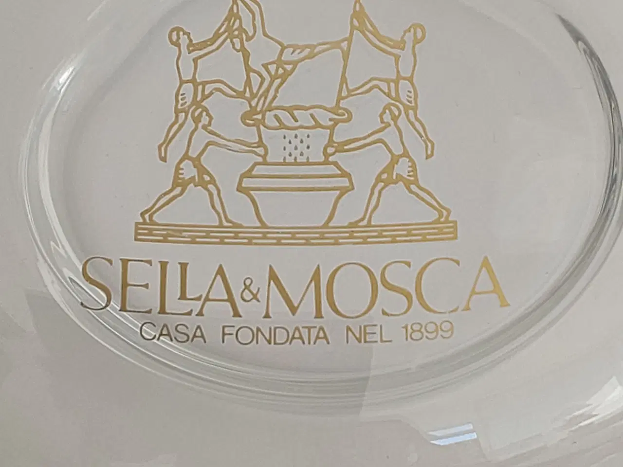 Billede 2 - Vinkaraffel med reklame for vinhuset Sella & Mosca