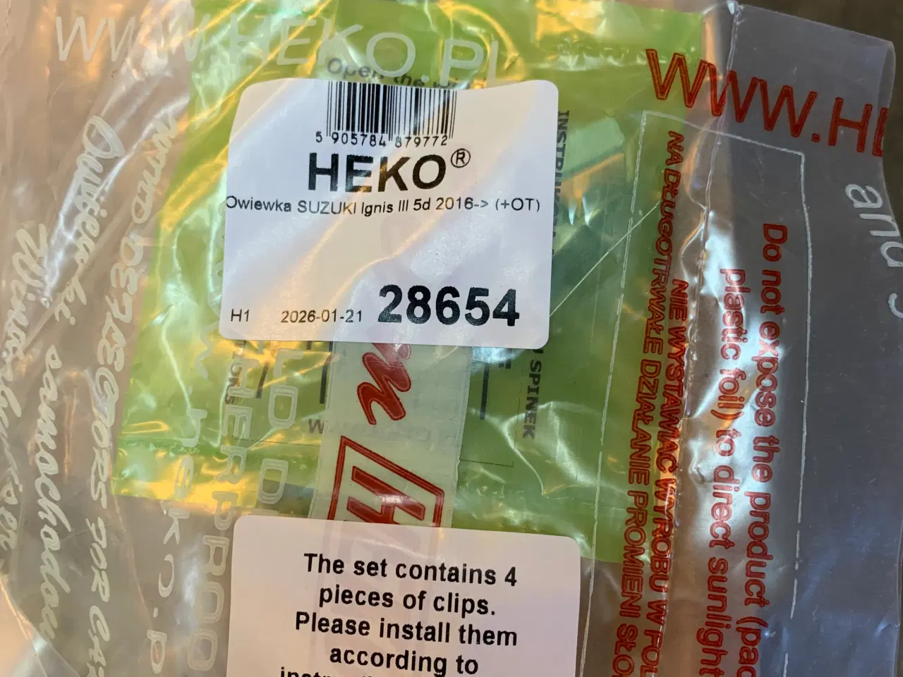 Billede 3 - 4 x vindafvisere til Suzuki Ignis