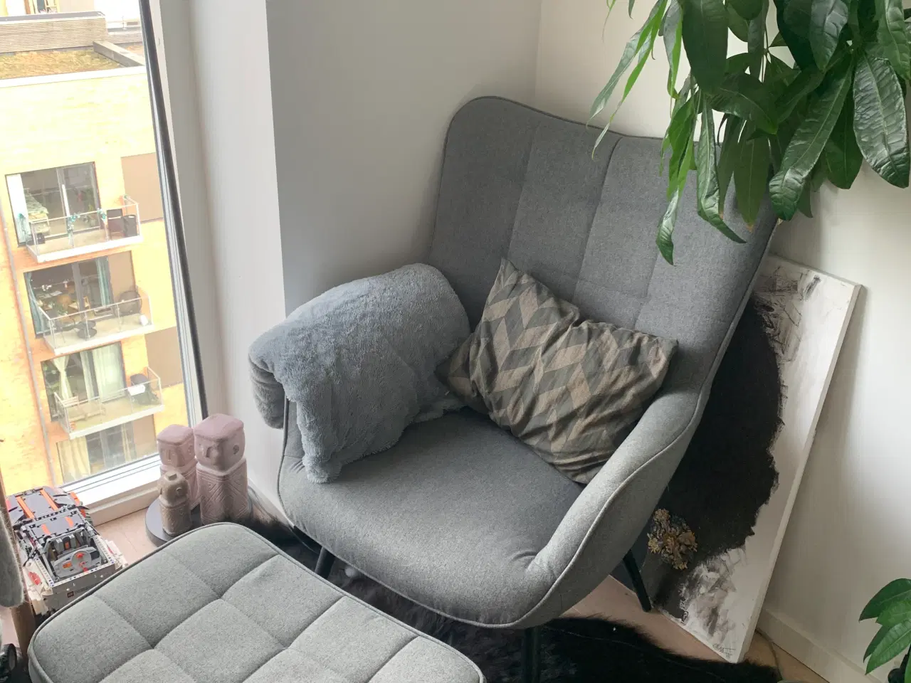 Billede 2 - Lænestol med skammel