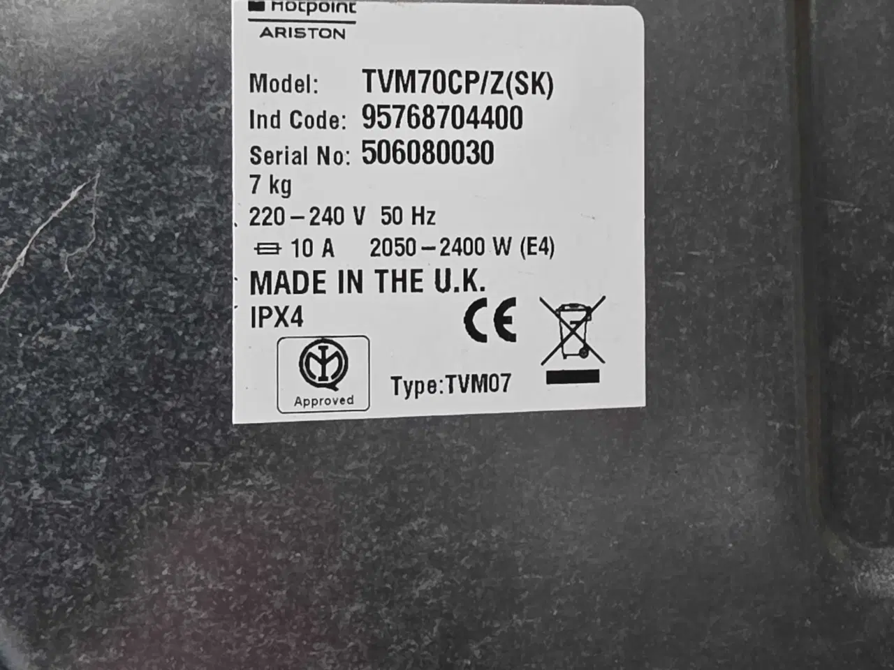 Billede 8 - Ariston Aftræks tørretumbler