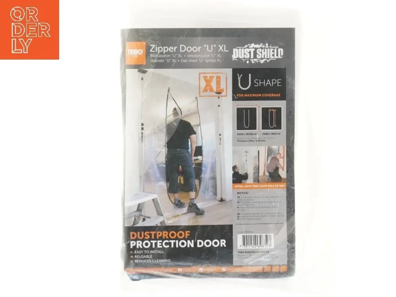 Billede 1 - Støvtæt beskyttelsesdør XL fra Tebo (str. 250x240 cm)