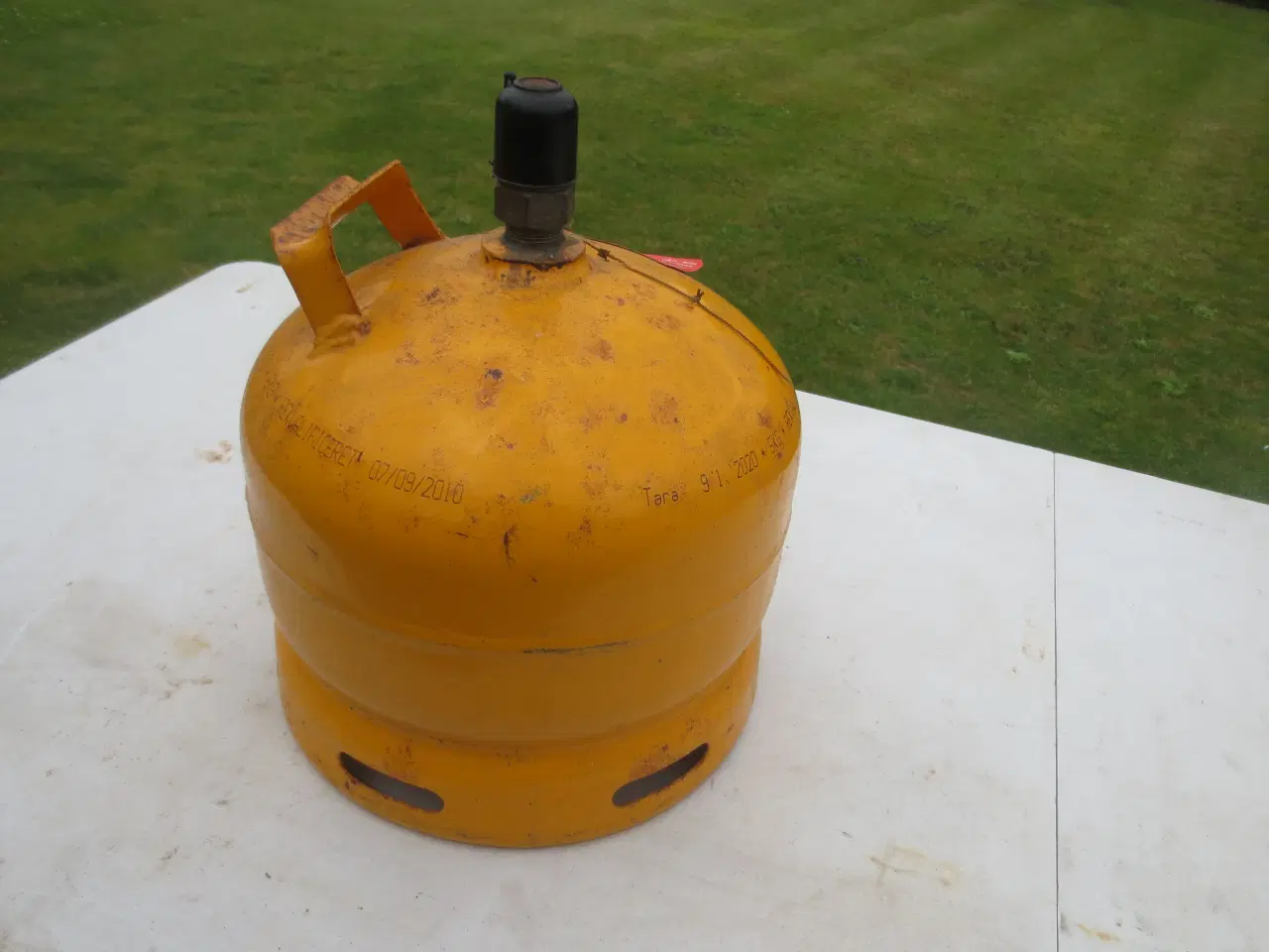 Billede 1 - 1 stk Gasflaske 5 Kg næsten fuld