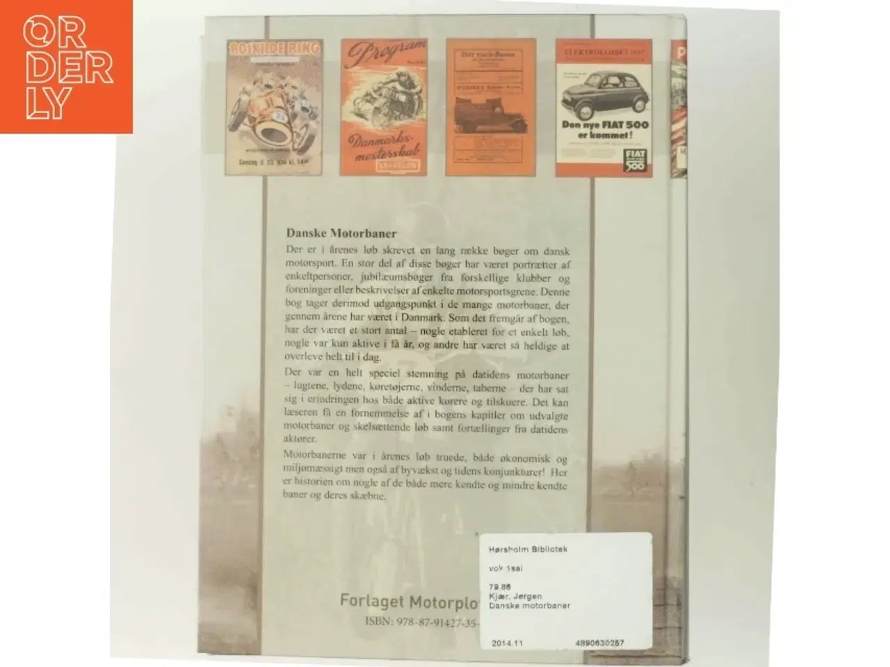 Billede 3 - Danske Motorbaner af Jørgen Kjær (Bog)