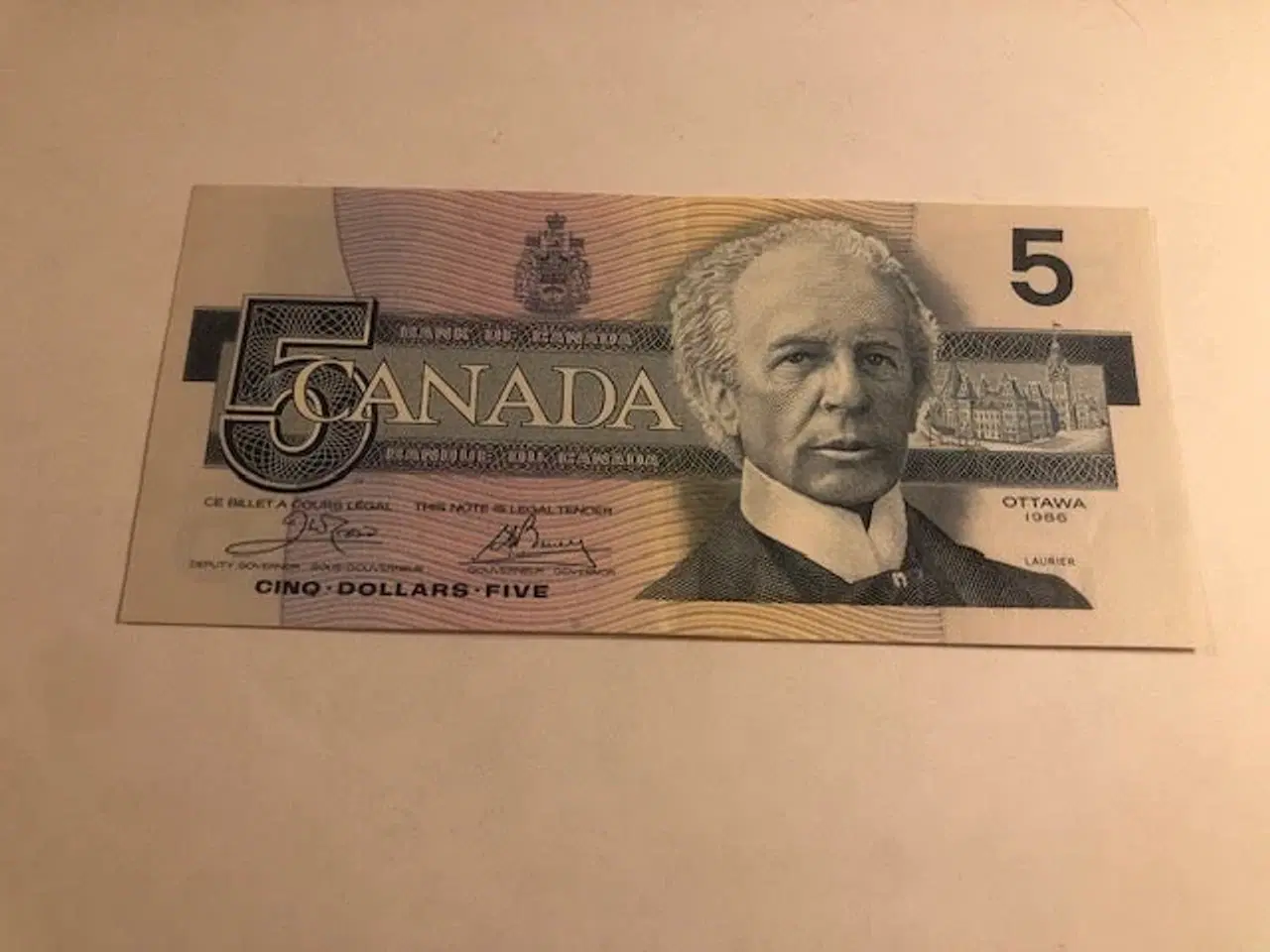Billede 1 - 5 Dollars Canada 1986