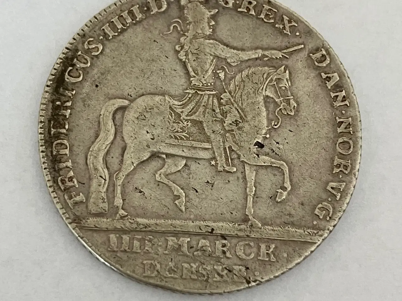 Billede 1 - 4 Mark / Krone 1723 Norge Fre. IV Hede 3, S.11