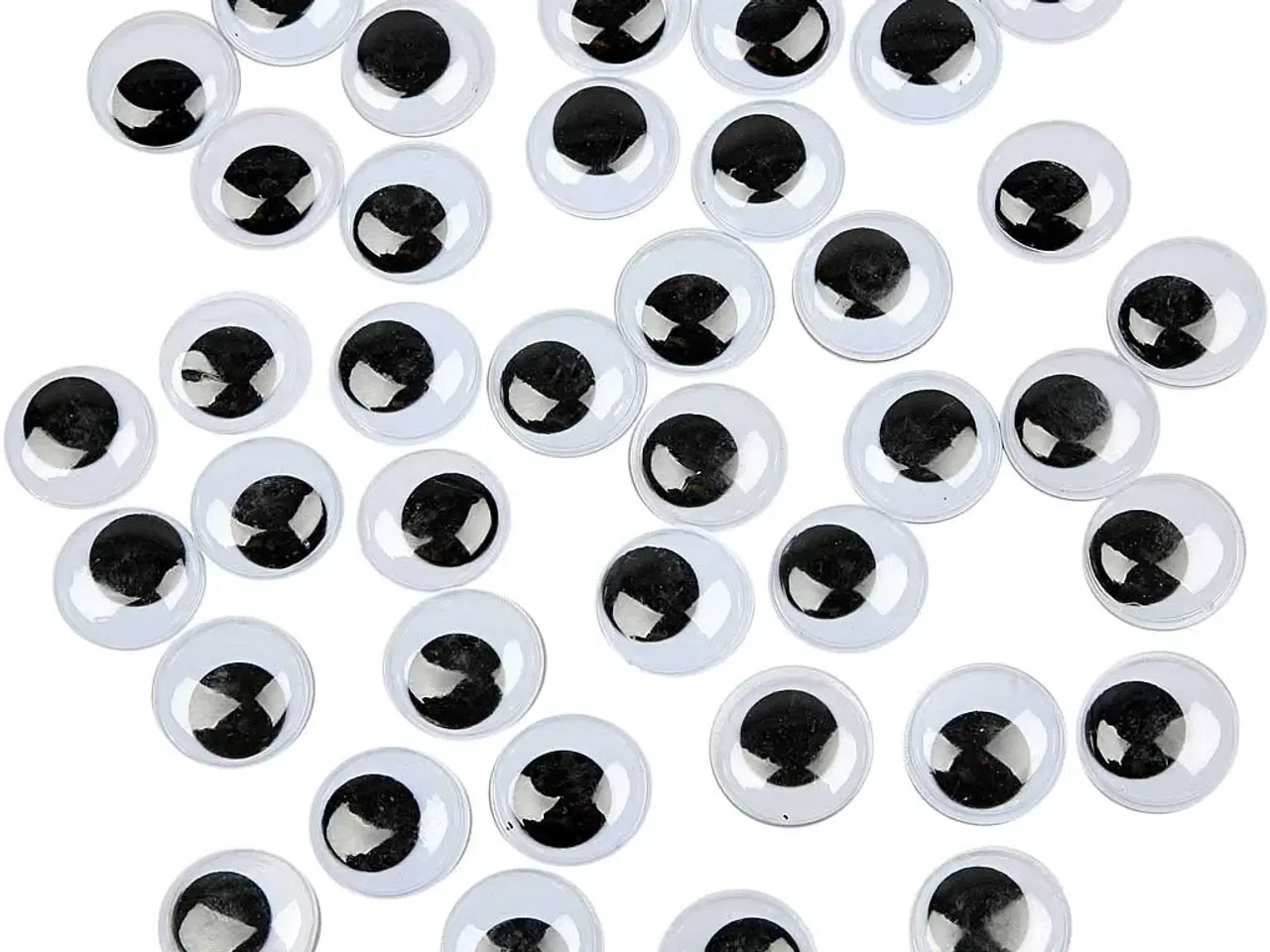 Billede 1 - Rulleøjne uden klæb, 20 mm - 500 stk.