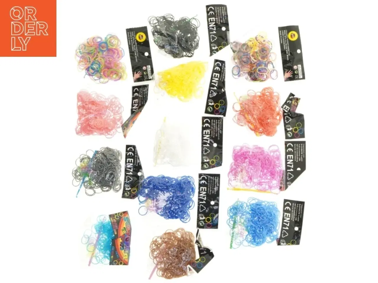 Billede 3 - Loom Bands farverige DIY elastikker (str. Ø, 1,5 cm)