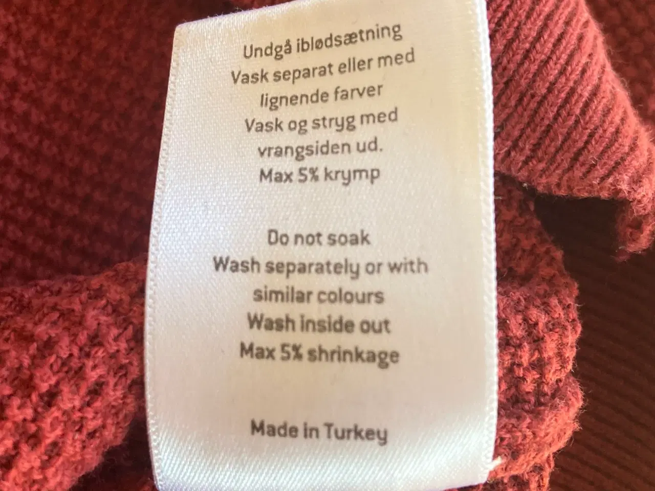 Billede 6 - Rød herresweater str XL