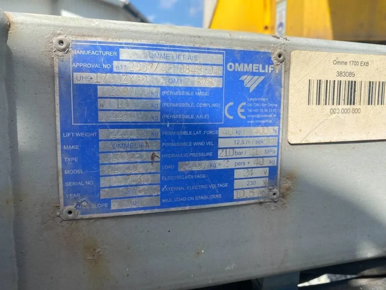 Billede 15 - Omme 1700 EBX