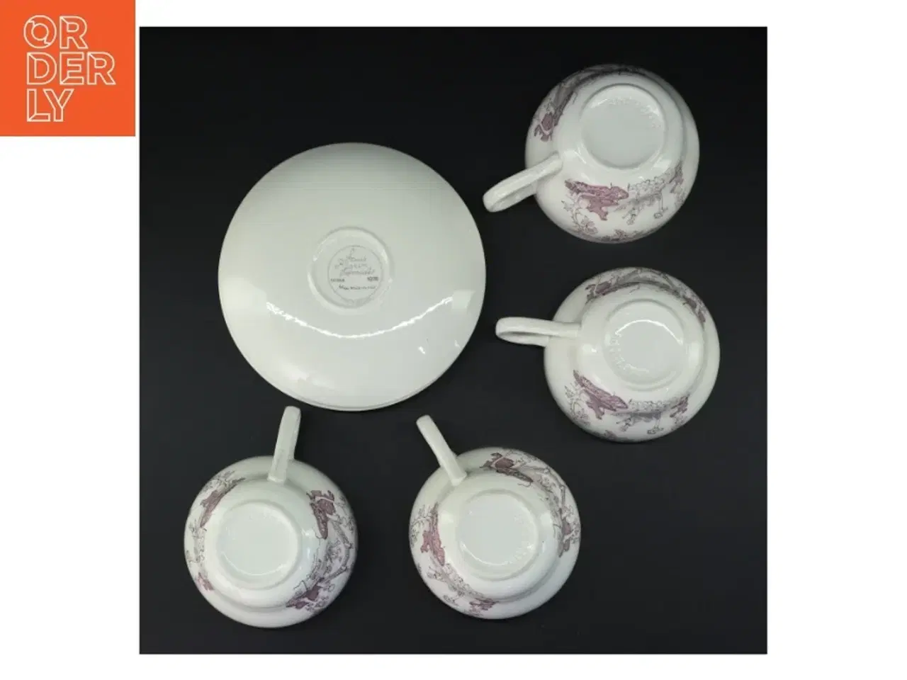 Billede 6 - Retro porcelænskopper med underskåle fra Irma (str. Underkop 17,5 x 2 cm kop 15 x 11,5 x 7,5 cm)