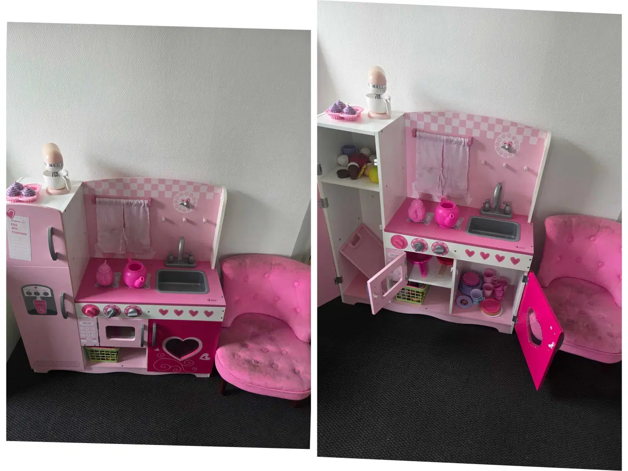 Billede 1 - lyserød køkkenlegetøj