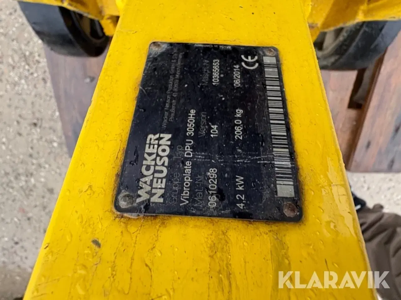 Billede 9 - Pladevibrator Wacker Neuson DPU 3050He