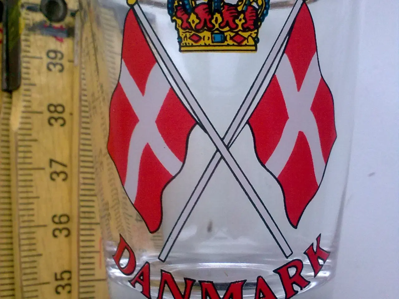 Billede 4 - Solidariske flag Dannebrog på glas