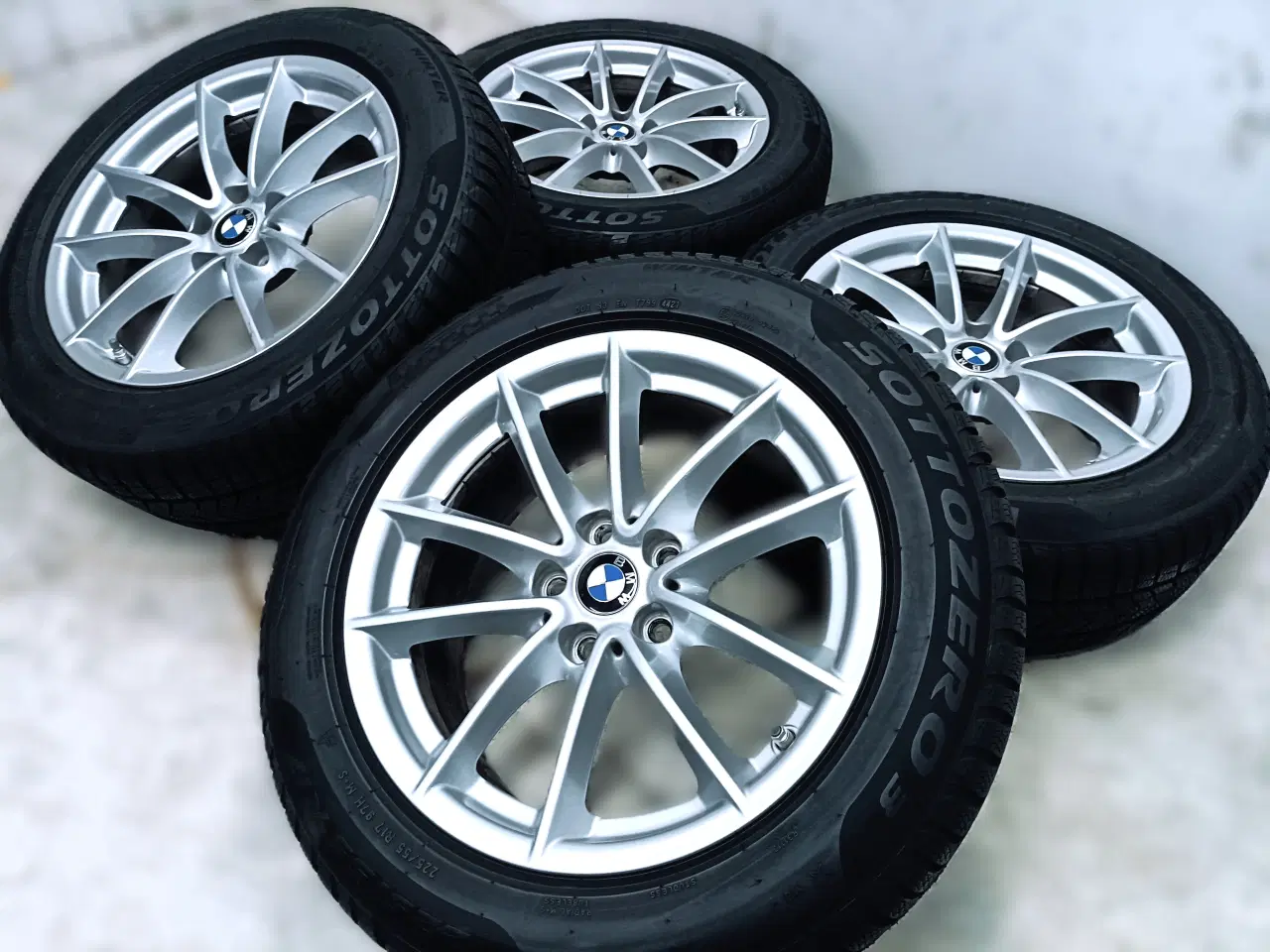 Billede 2 - 5x112 17" ET27 nav 66,6ø BMW vintersæt inkl.TPMS