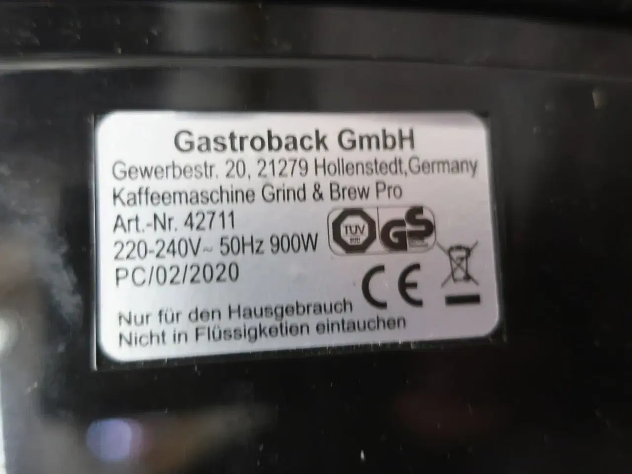 Billede 3 - Kaffemaskine GASTROBACK Grind & Brew Pro