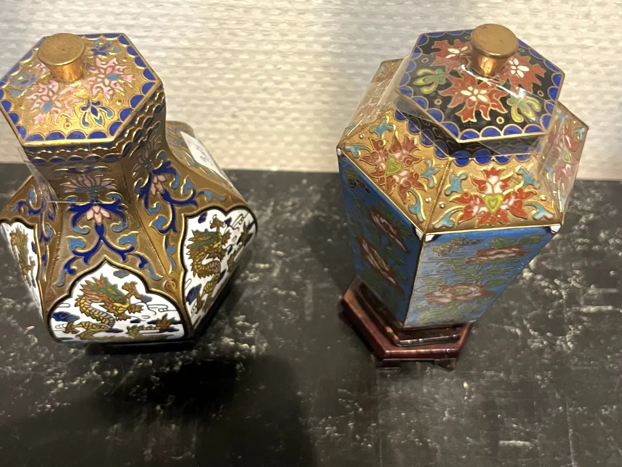 Billede 3 - Kina -Sjælden miniature Cloisonne` fra ca. 1950