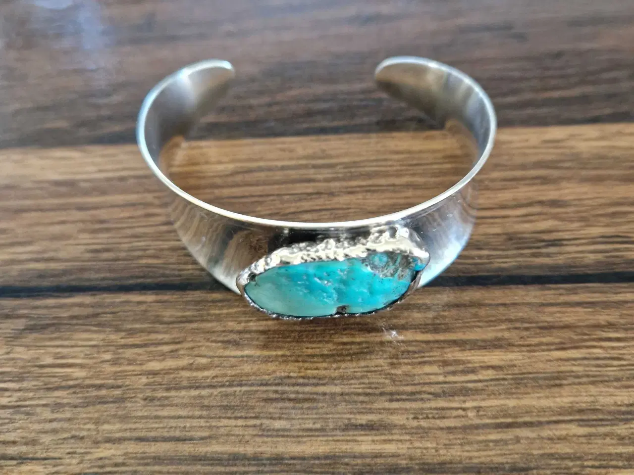 Billede 7 - Retro armring,forsølvet med turkis. Erik Dennung 