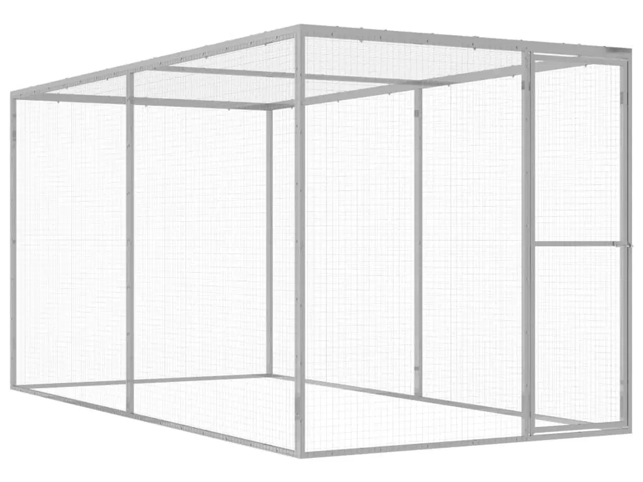 Billede 1 - Kattebur 3x1,5x1,5 cm galvaniseret stål