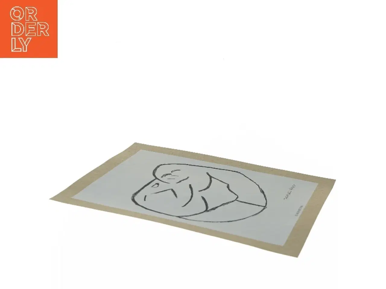 Billede 3 - Tegning af elskende par fra Jørgen Ryg (str. 30,5x24 cm)