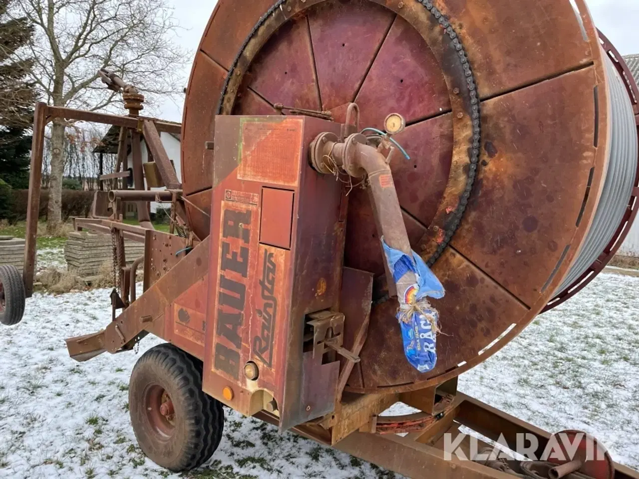 Billede 7 - Vandingsmaskine Bauer Rsinstar 90 tk 240 meter slange-indtræk