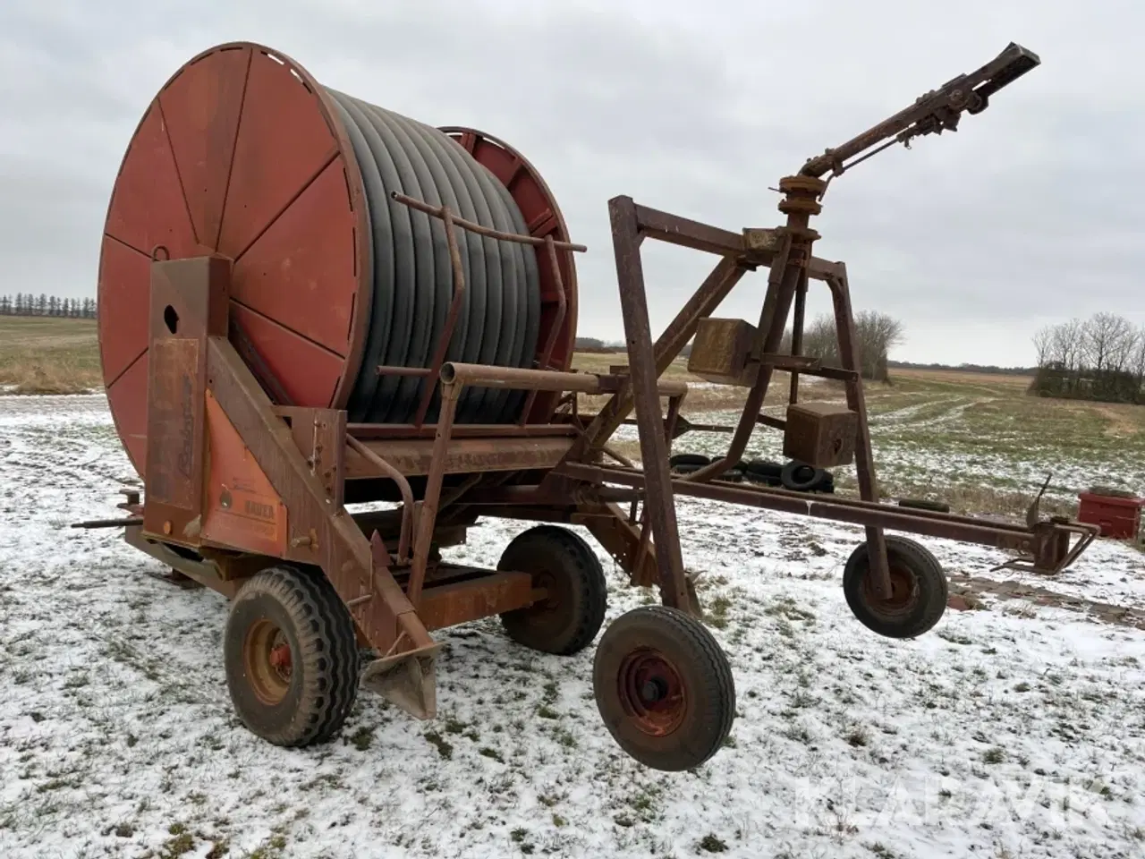 Billede 2 - Vandingsmaskine Bauer Rsinstar 90 tk 240 meter slange-indtræk