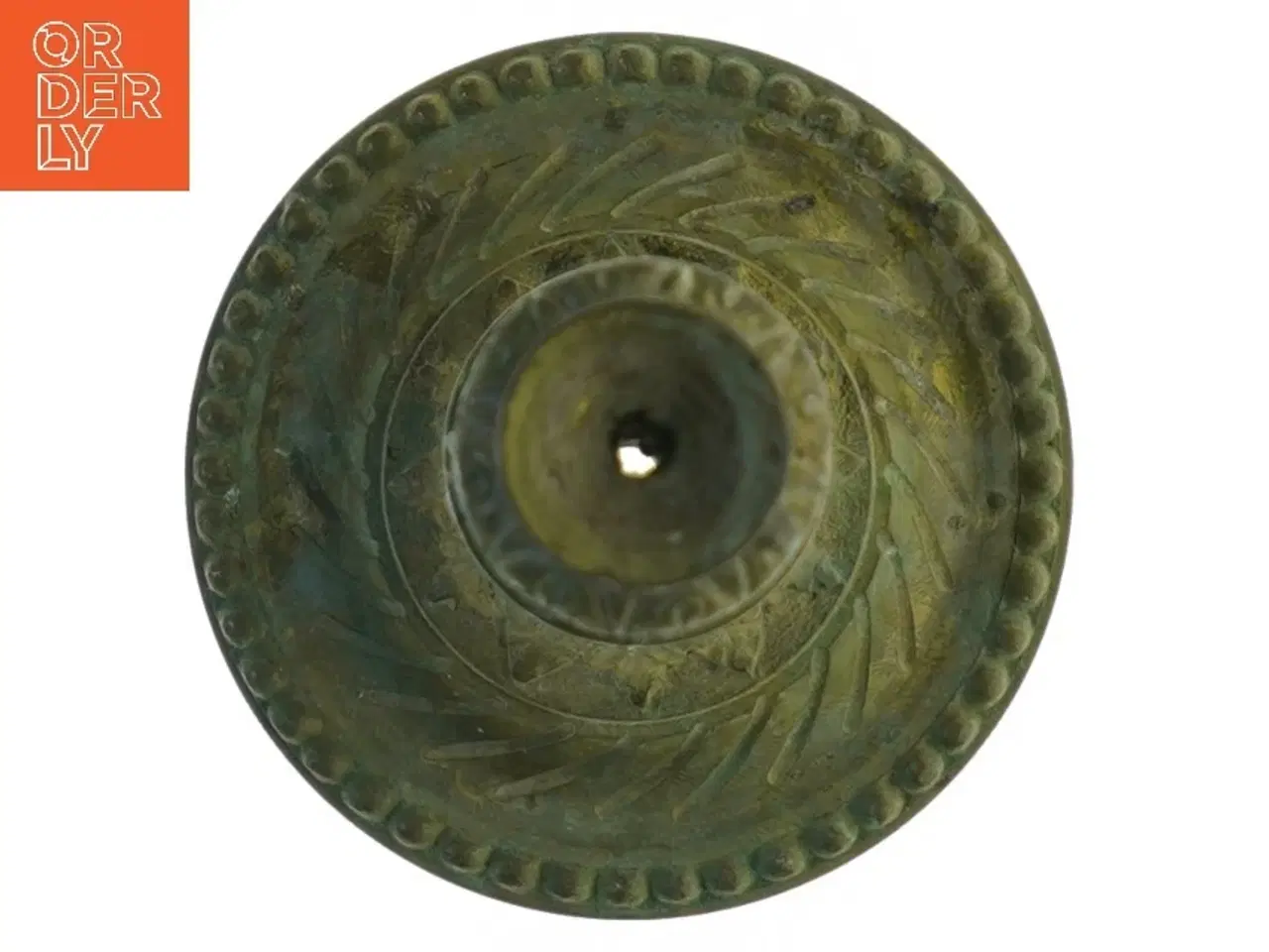 Billede 2 - Antik Messing Lysestage (str. 30 x 11 cm)