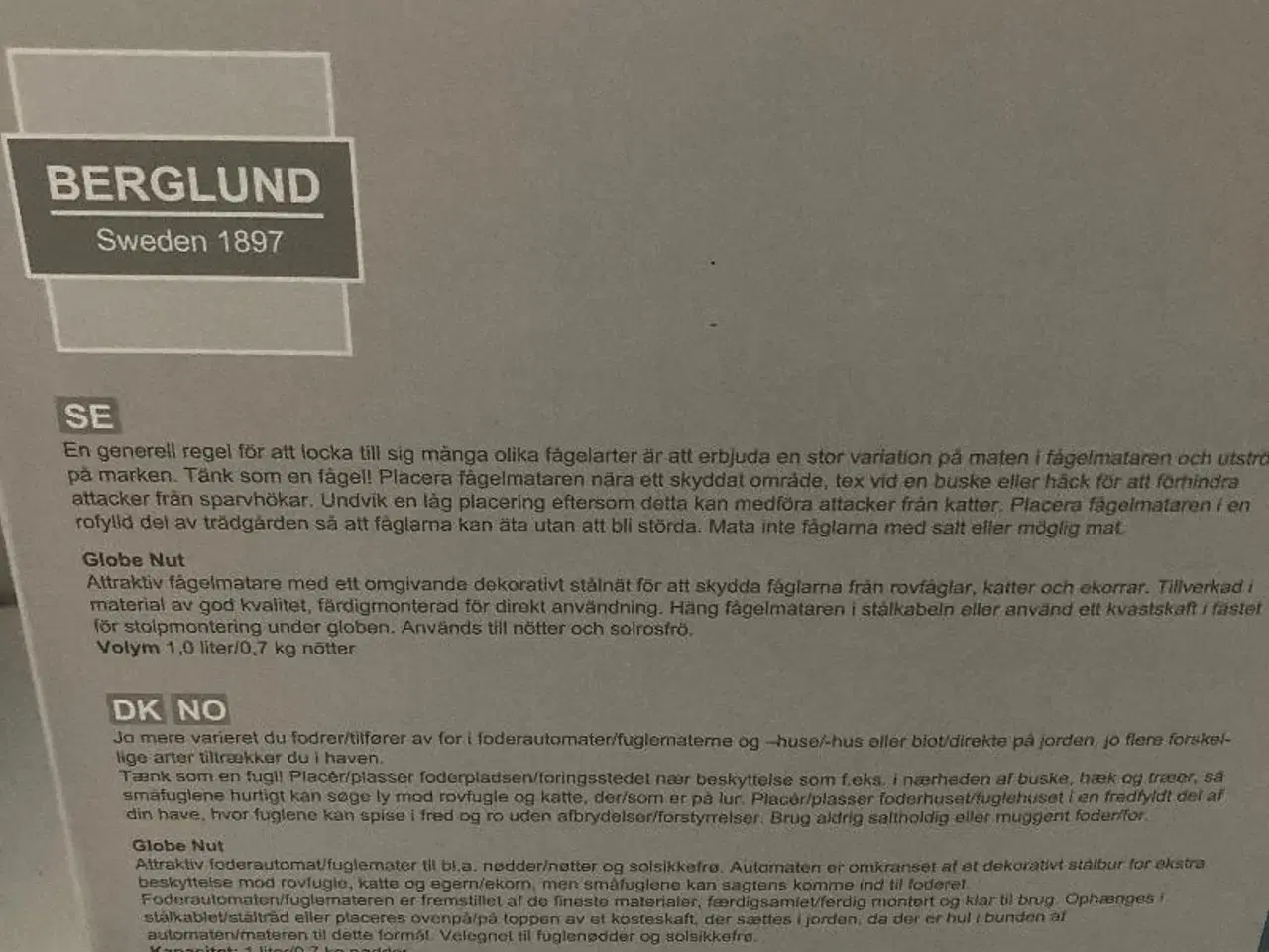 Billede 4 - Foderautomat t/havens småfugle, t/nødder og kerner