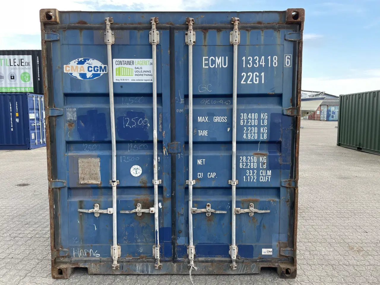 Billede 1 - 20 fods Container- ID: EMCU 133418-6