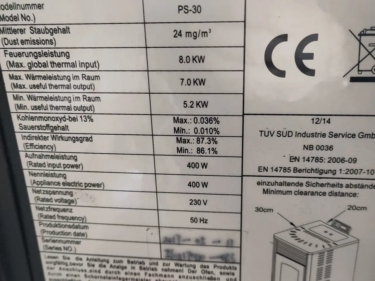 Billede 1 - Pillebrændeovn