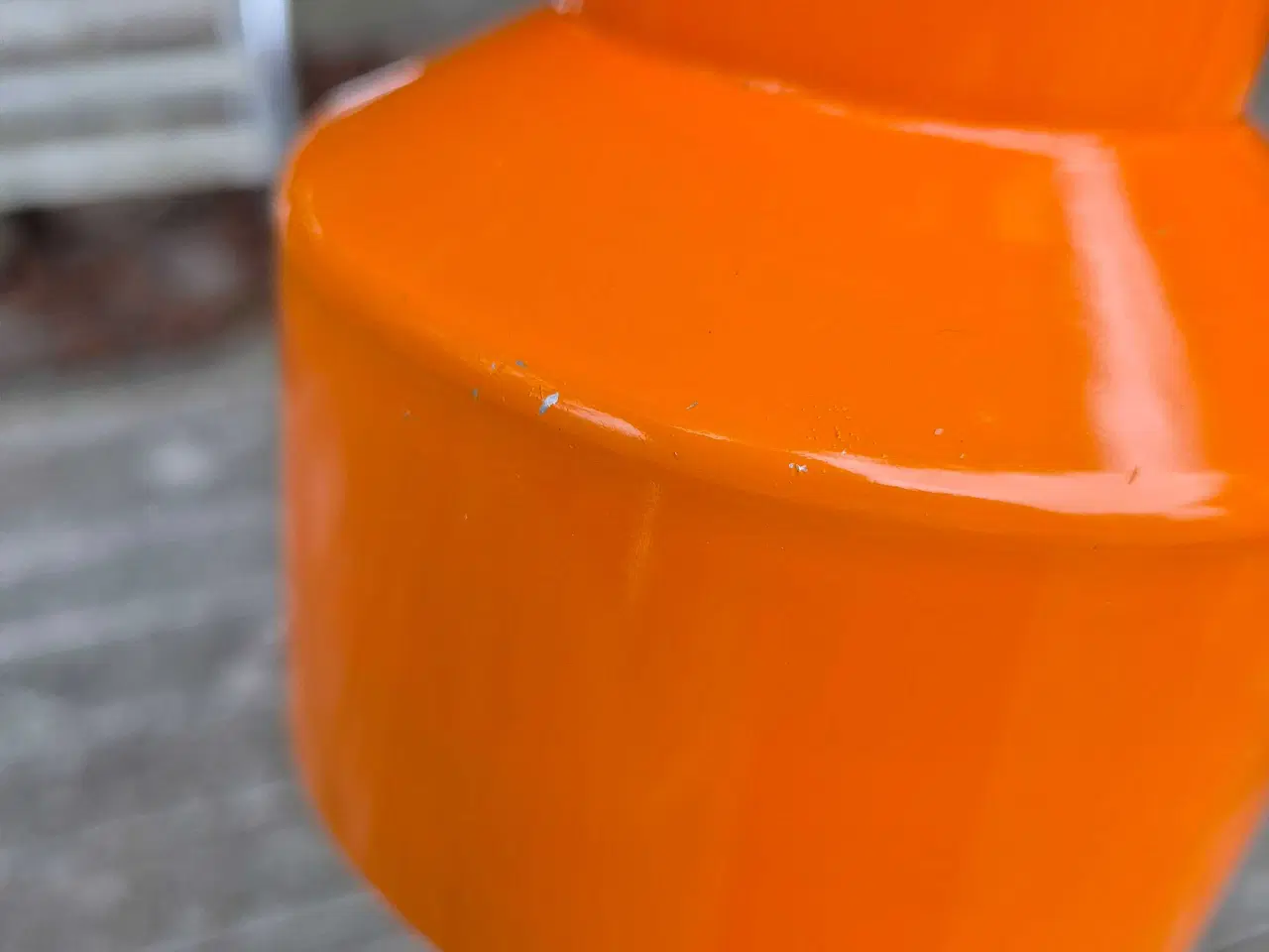 Billede 6 - Flot orange bordlampe fra Lyskær 