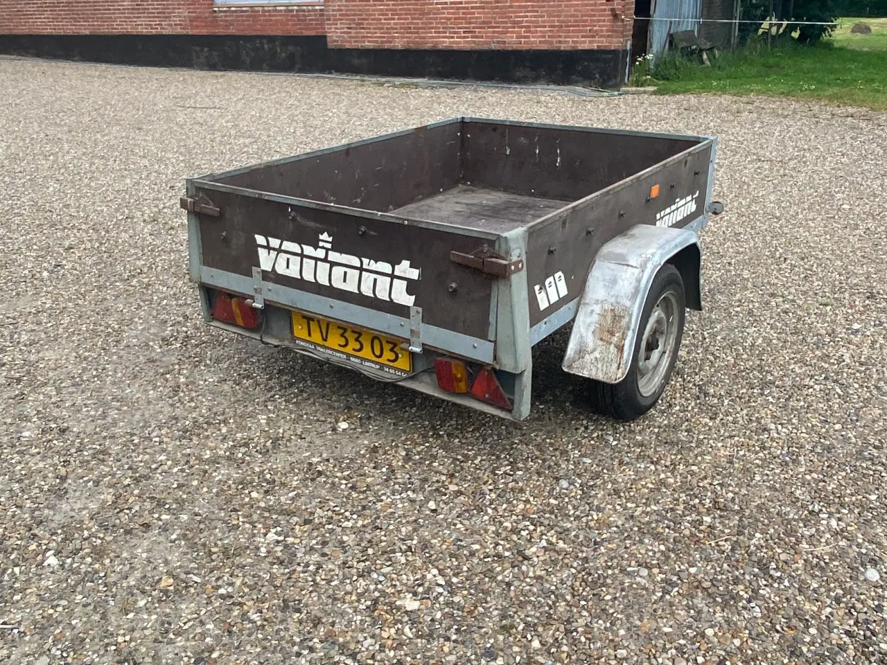 Billede 1 - Trailer str. B 122 L 165 træ