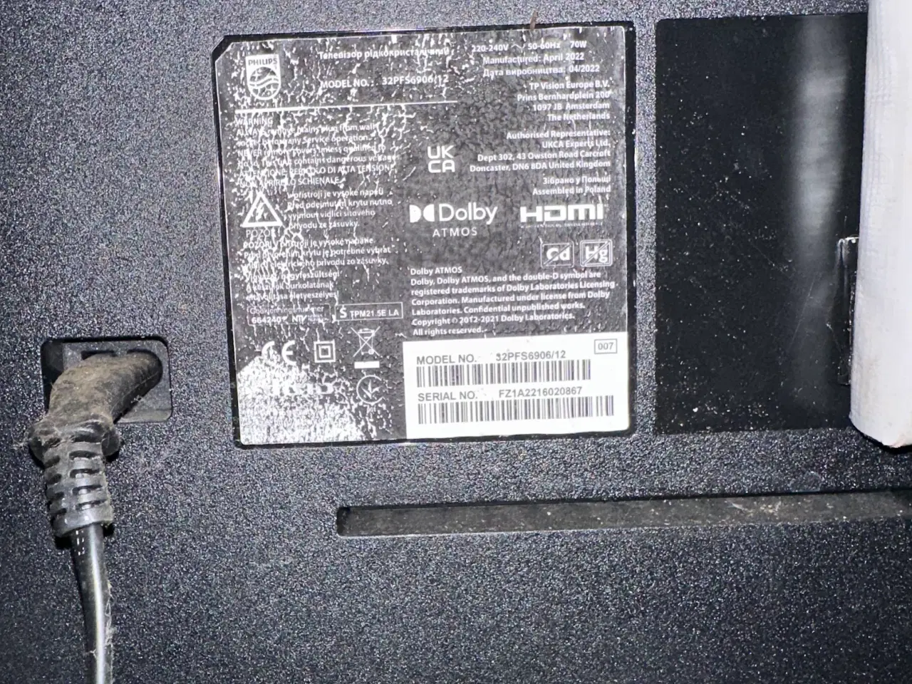 Billede 2 - 32 tommer Philips TV sælges