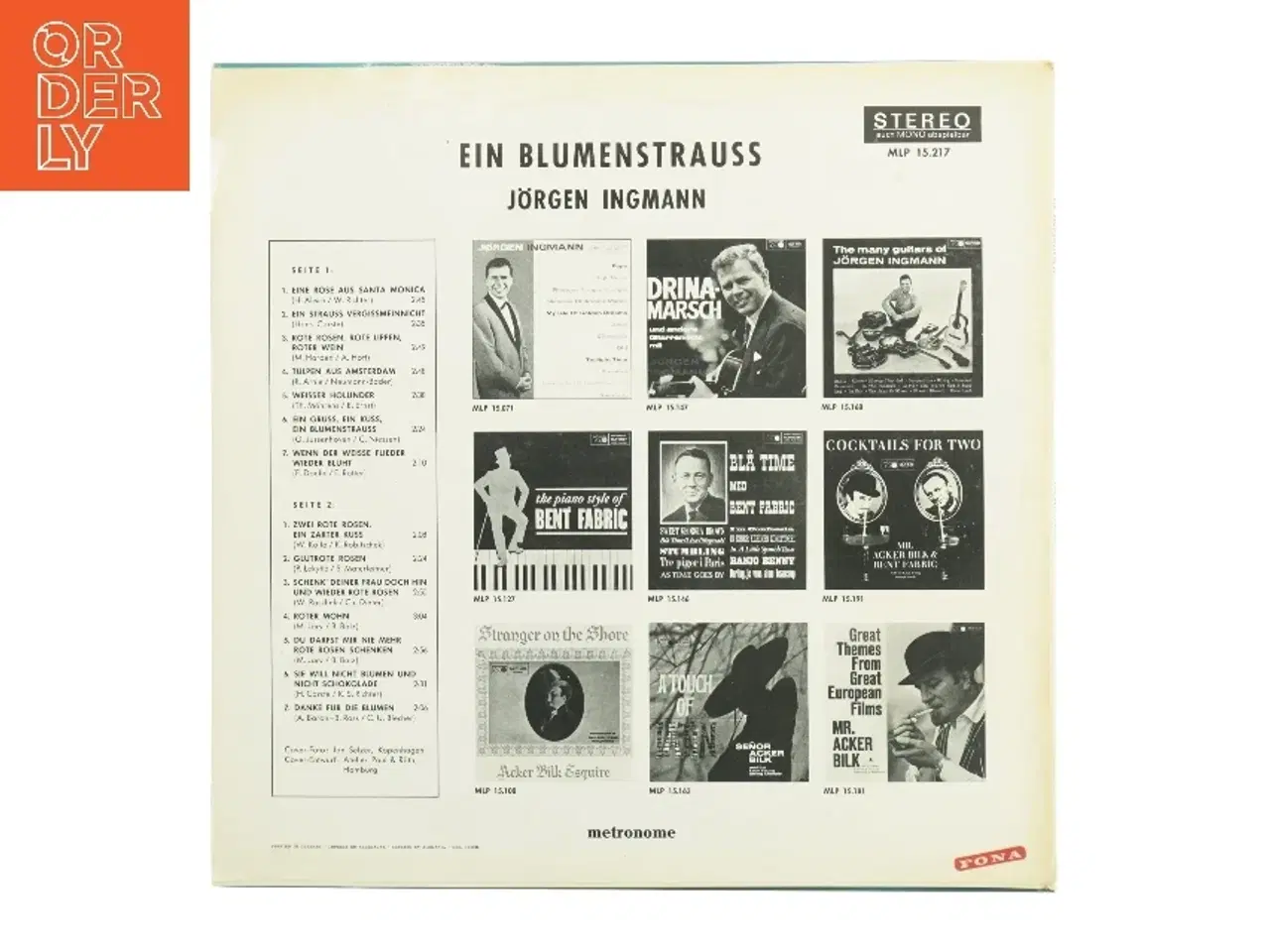 Billede 4 - Jørgen Ingmann LP 'Ein Blumenstrauss' (str. 31 x, 31 cm)