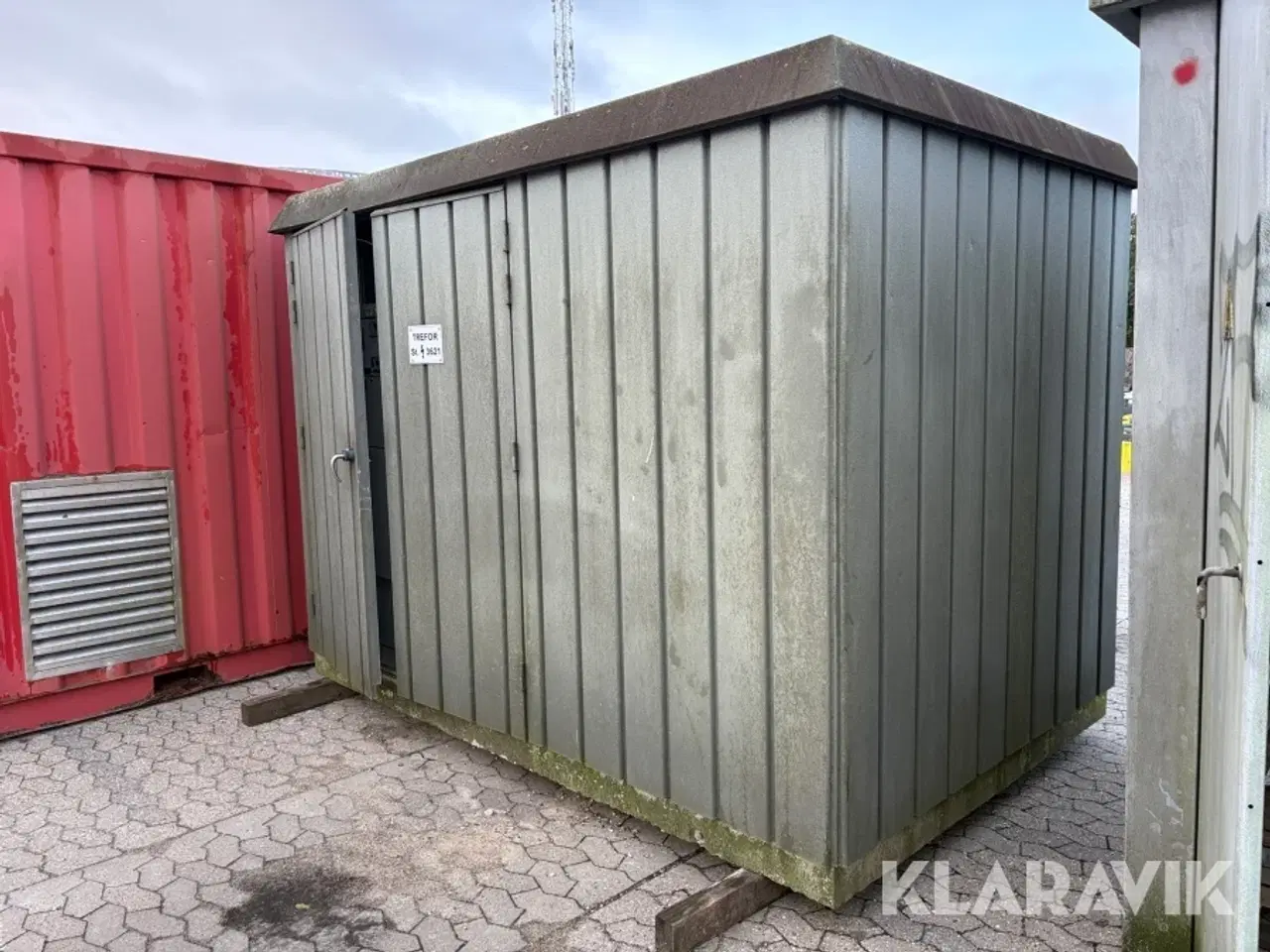 Billede 1 - Opbevaringsskur Priess , med ABB el-skab