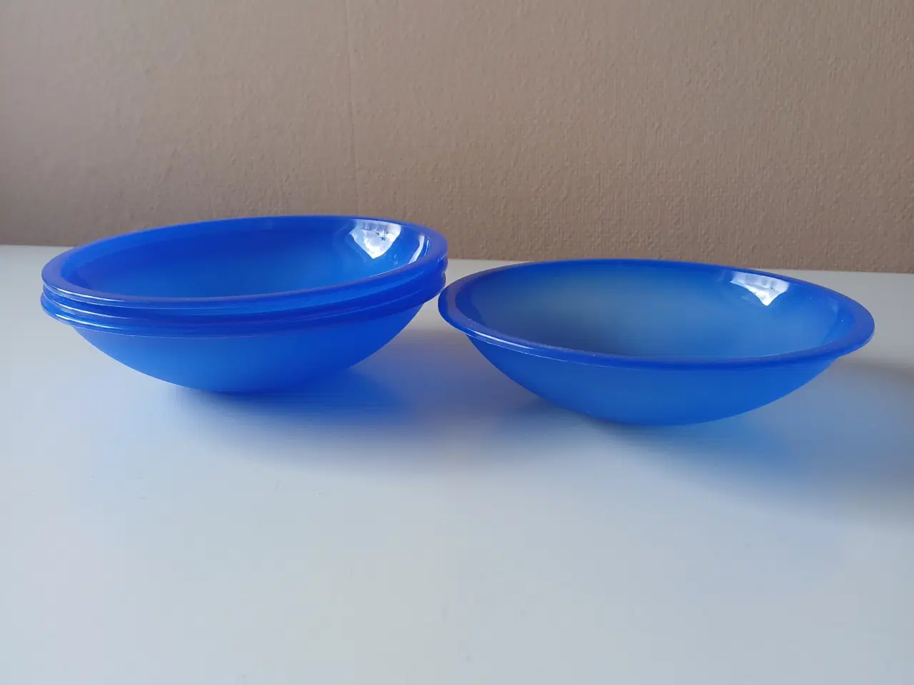 Billede 1 - Plastskåle blå 4 stk.