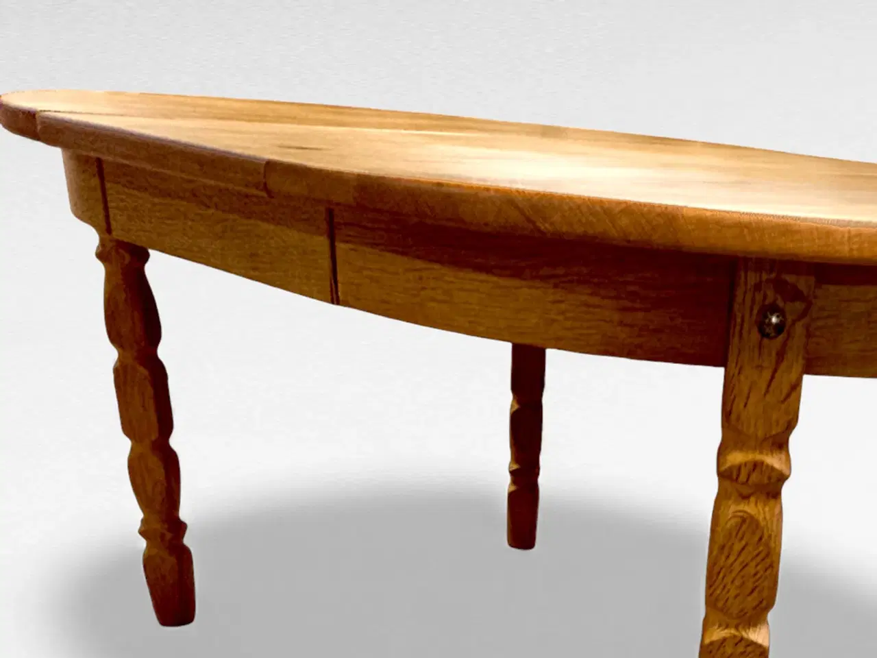 Billede 7 - Rundt spisebord i eg – Kærnulf stil