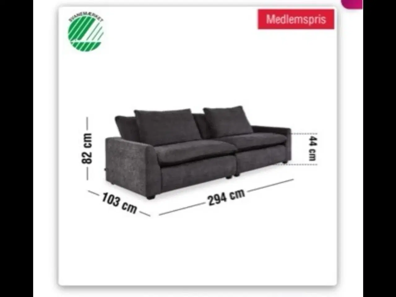 Billede 3 - Grøn sofa - Flyder