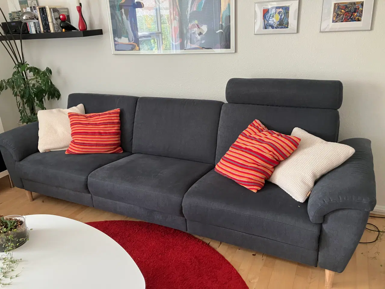 Billede 3 - Sofa i stof, mørke grå
