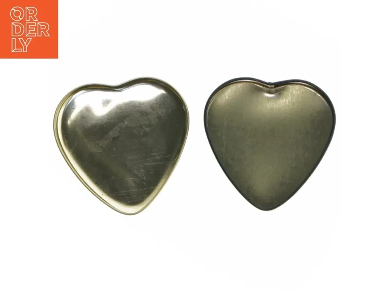 Billede 5 - Hjerteformet metalæske fra Irma (str. 9,5x9,5 cm)
