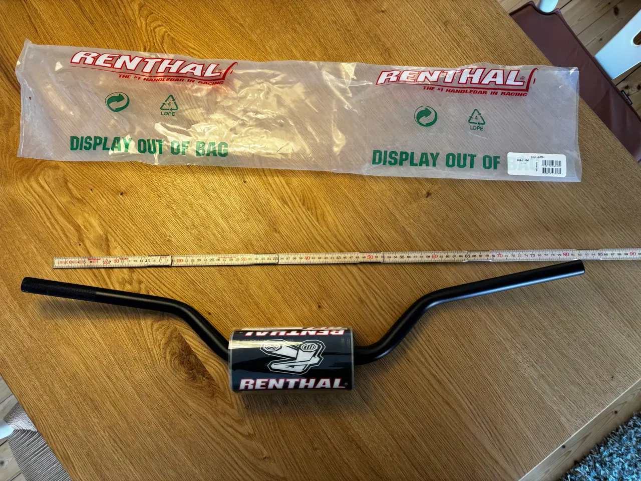 Billede 4 - Motorcykel Håndtag Renthal Fatbar 609 RC High Sort