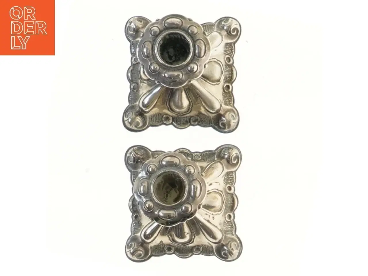 Billede 3 - Sæt af antikke lysestager (str. 11 cm)