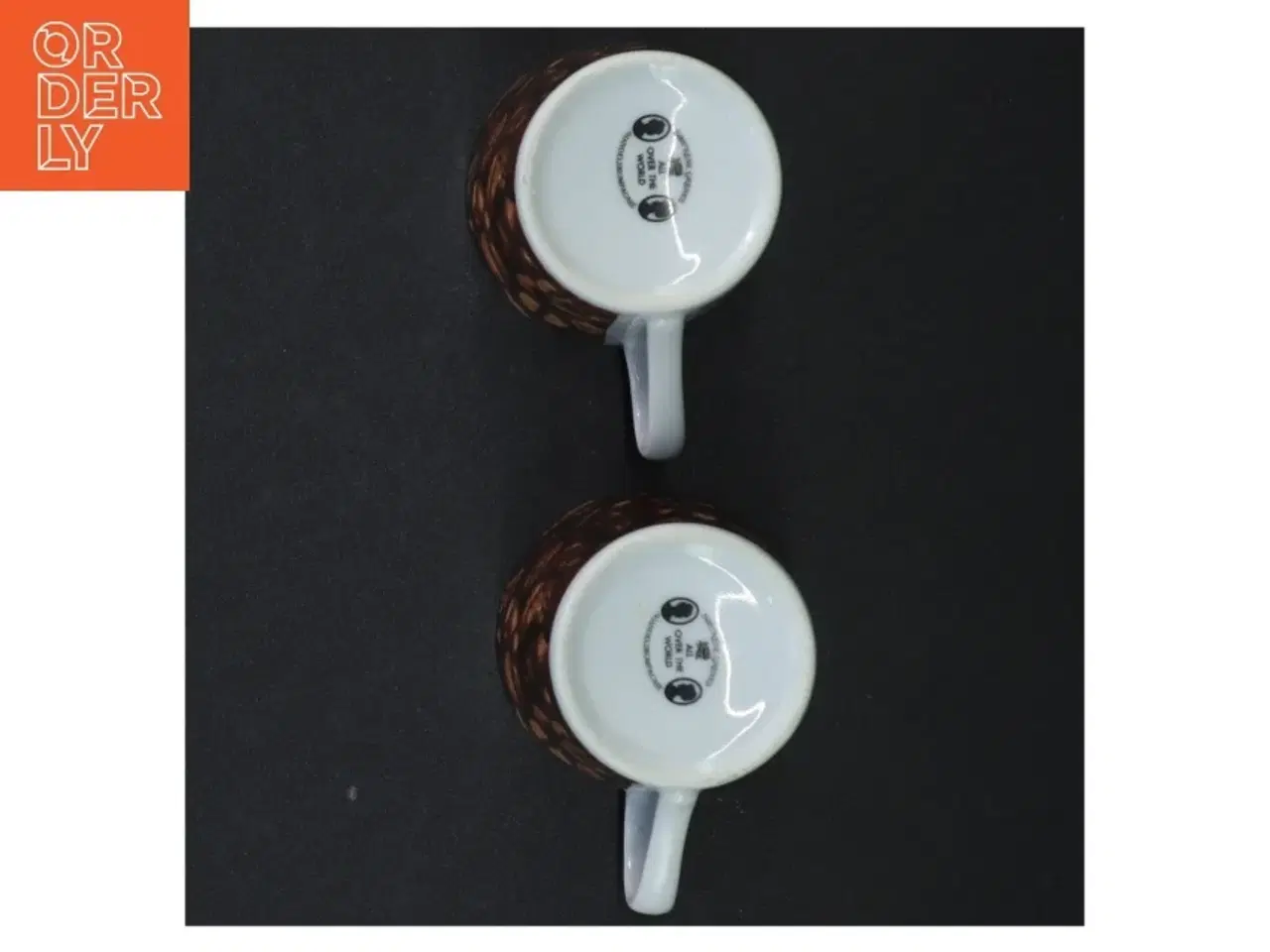 Billede 3 - Kaffekopper med bønnemotiv fra Søstrene Grene (str. 6 x 6 cm)